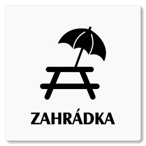 Zahrádka, 80x80mm, bílá, Nevada